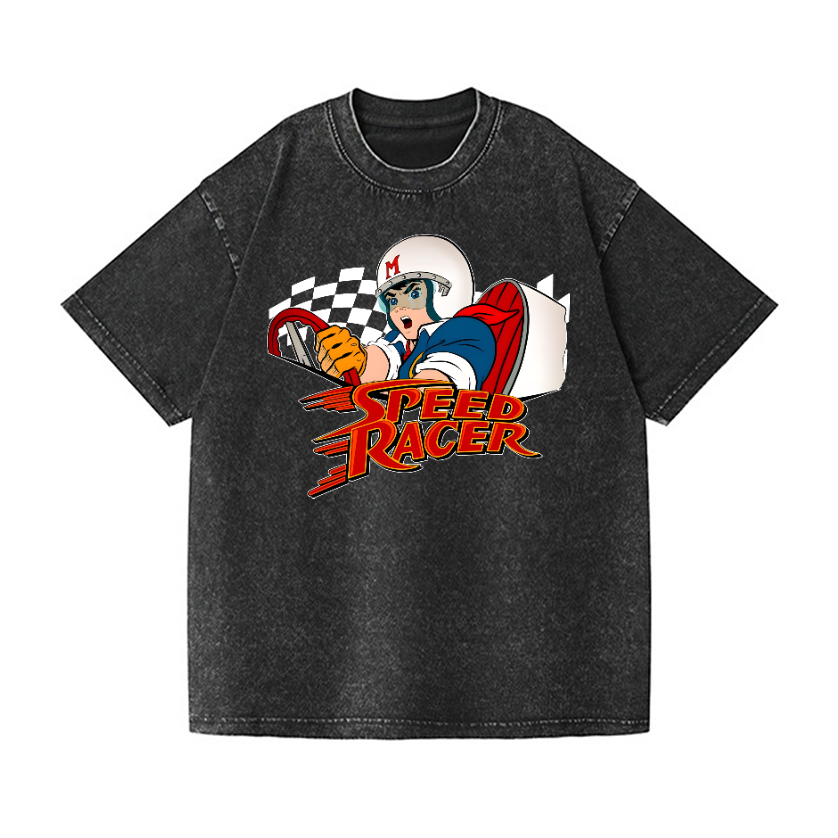 Speed Racer Vintage Wash Japanese Design T-Shirt