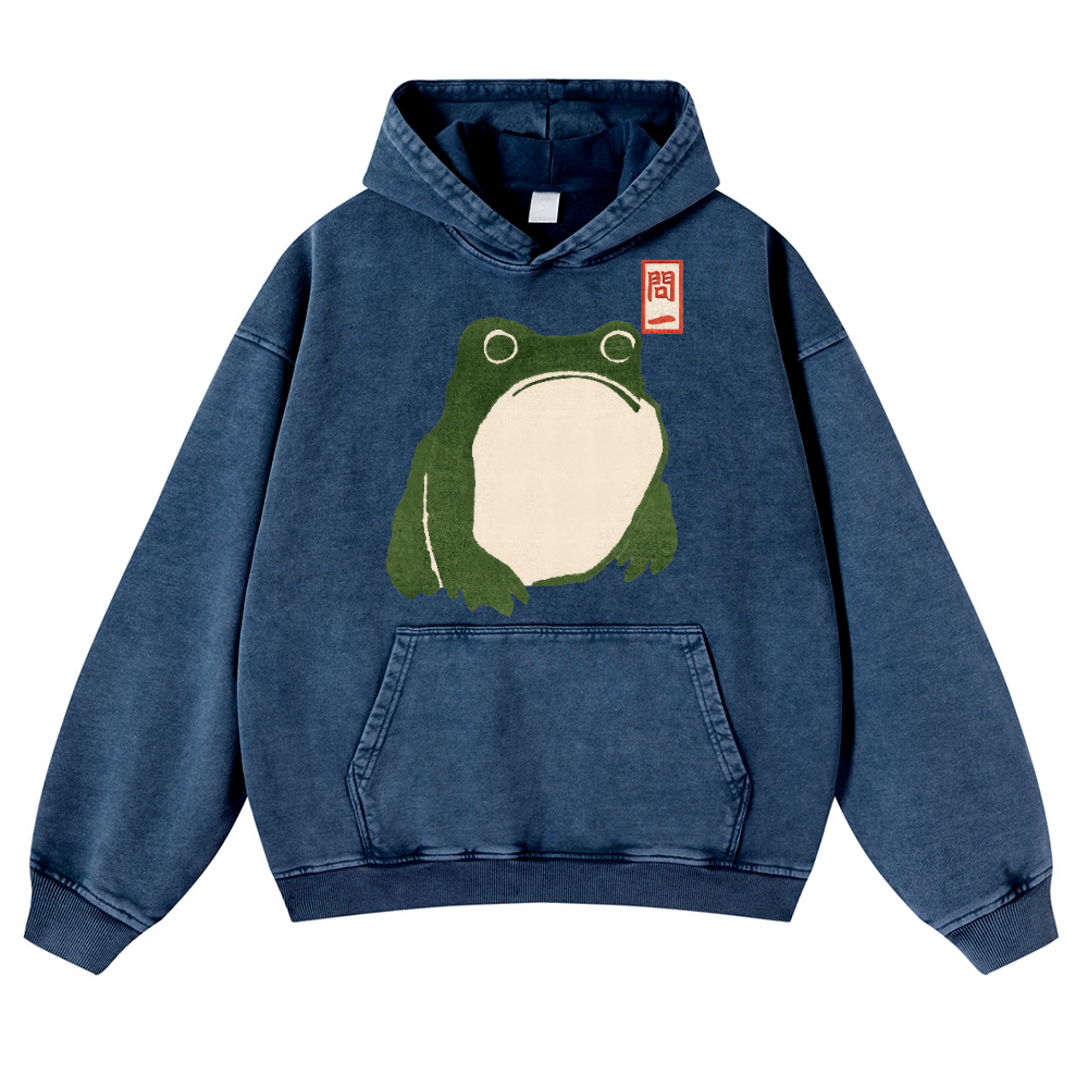 Matsumoto Hoji Vintage Washed Thick Cotton Hoodie