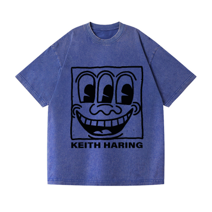 Keith Haring Vintage Wash Japanese Design T-Shirt
