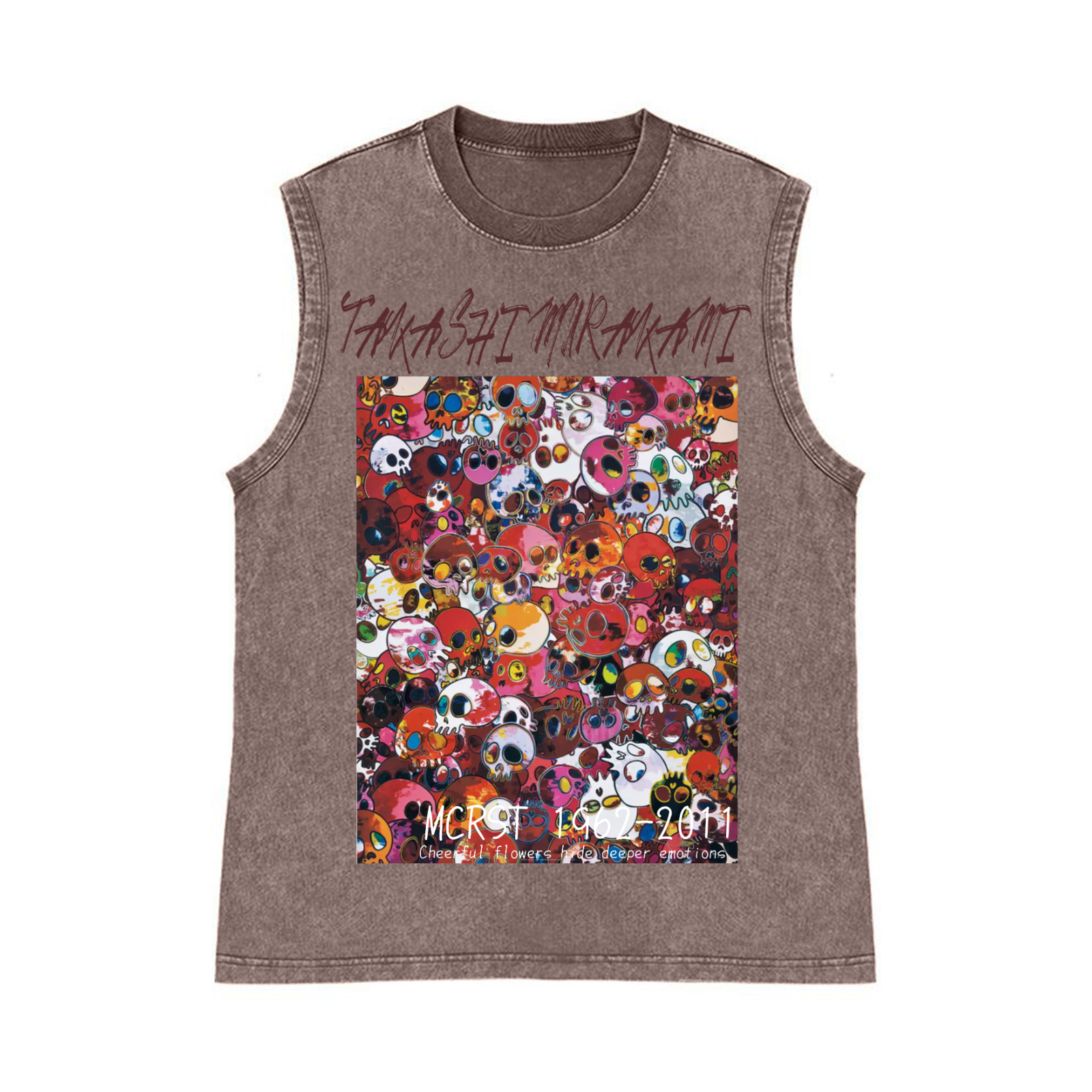 Sunflower TM Pure Cotton Wash-Dyed Sleeveless Tank Top