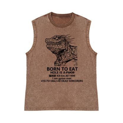 Dorohedoro Kaiju Anime Pure Cotton Wash-Dyed Sleeveless Tank Top