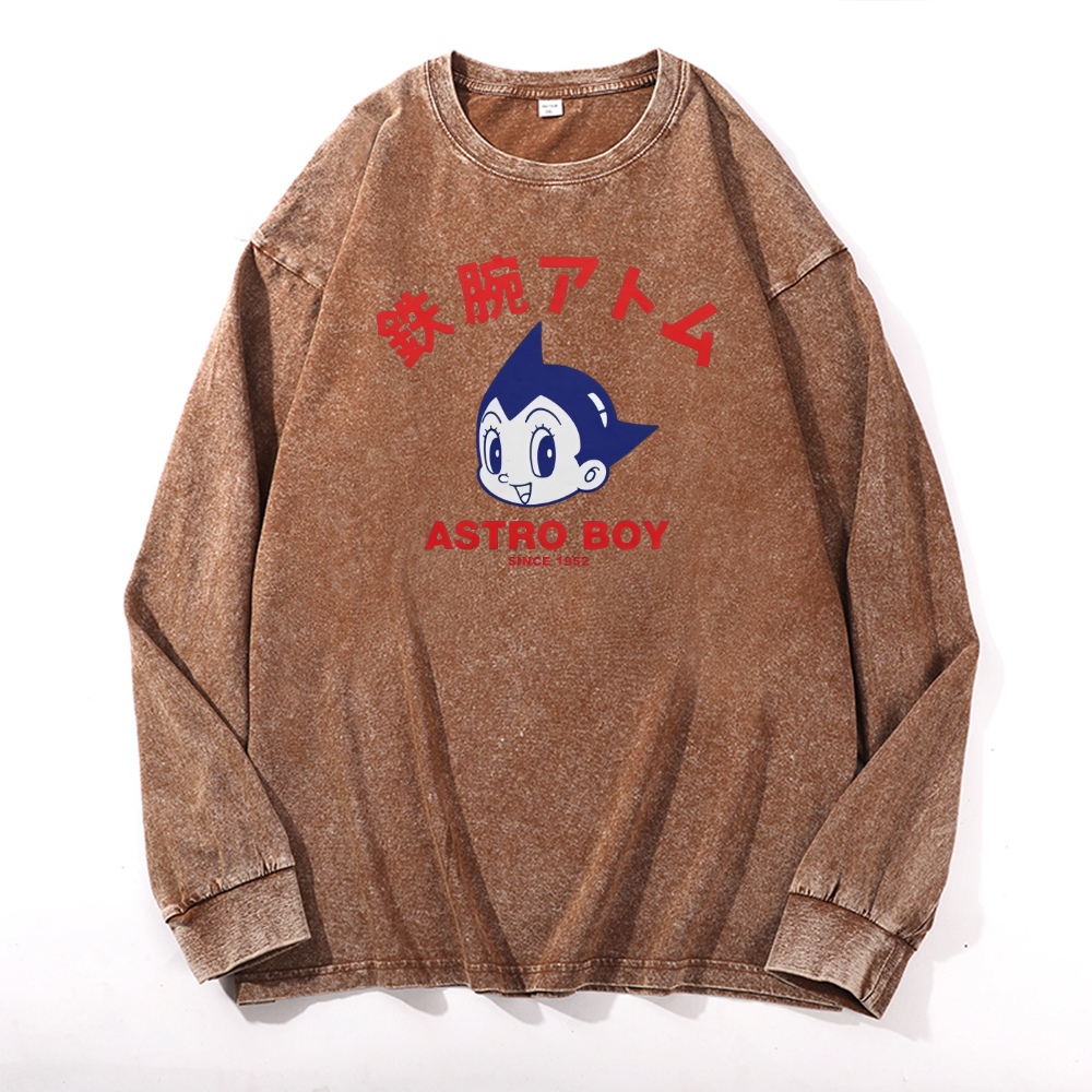 Astro Boy Vintage Cotton Wash Crewneck Sweatshirt