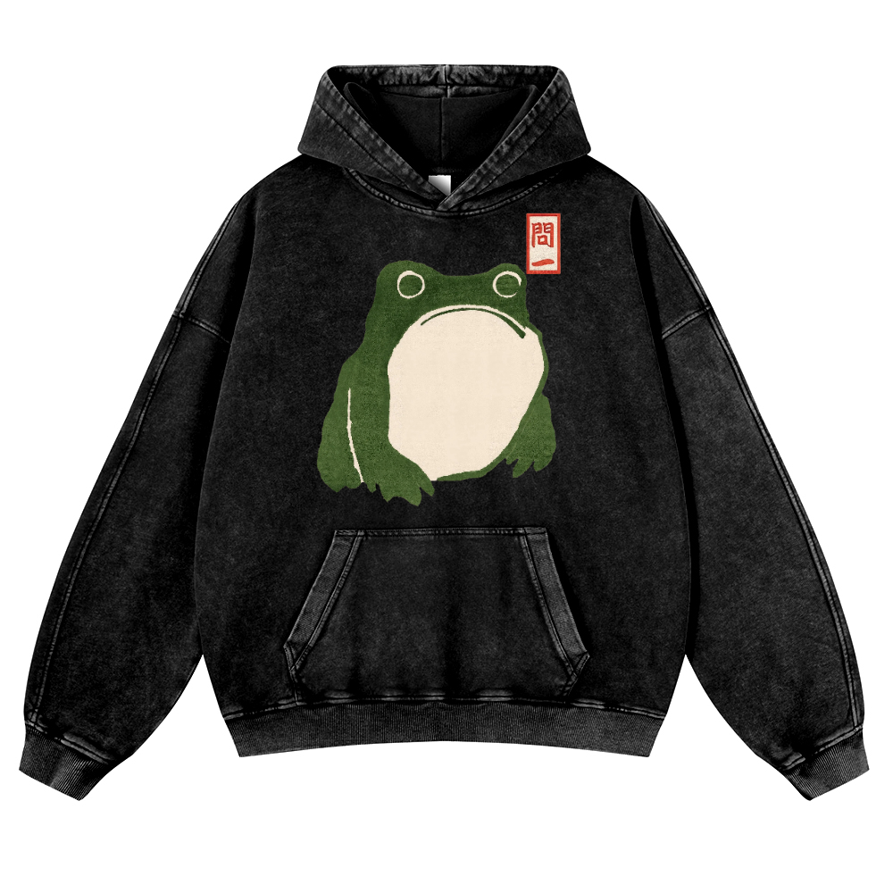 Matsumoto Hoji Vintage Washed Thick Cotton Hoodie