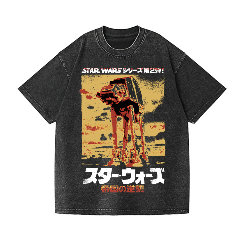 Star Wars Vintage Wash Japanese Design T-Shirt