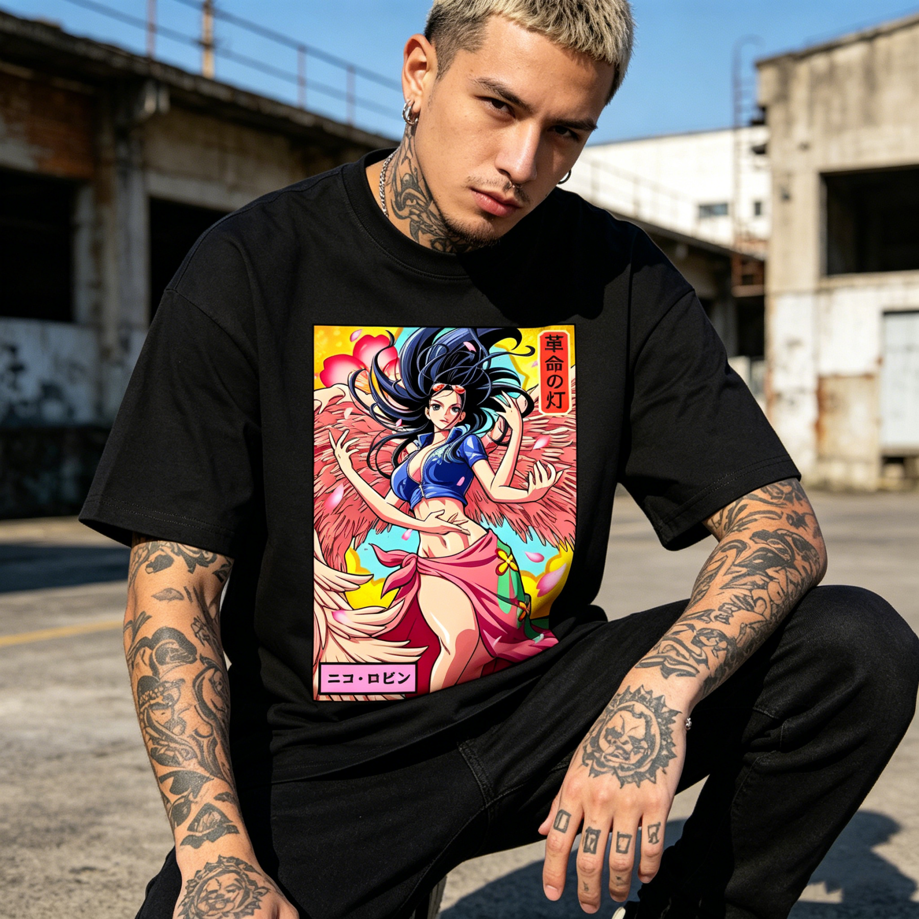 One Piece Robin Japanese Style Classic Tee