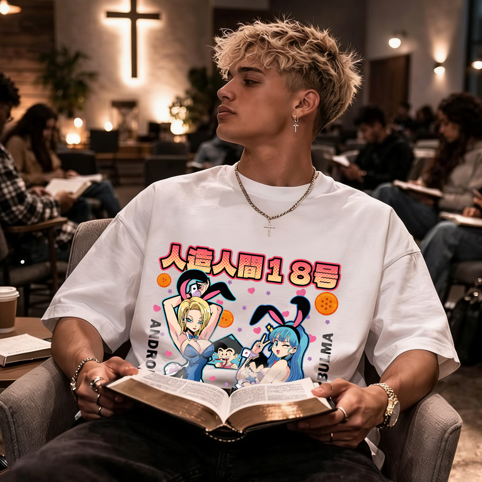 DB Android 18 Japanese Style Classic Tee