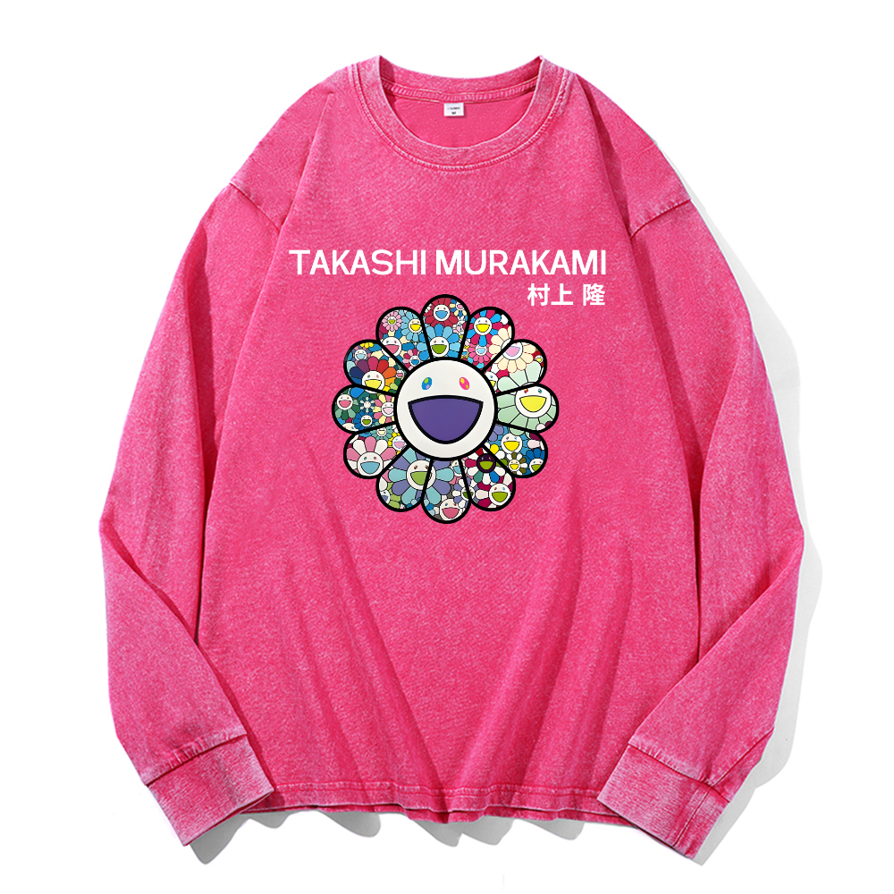 Sunflower TM Vintage Cotton Wash Crewneck Sweatshirt