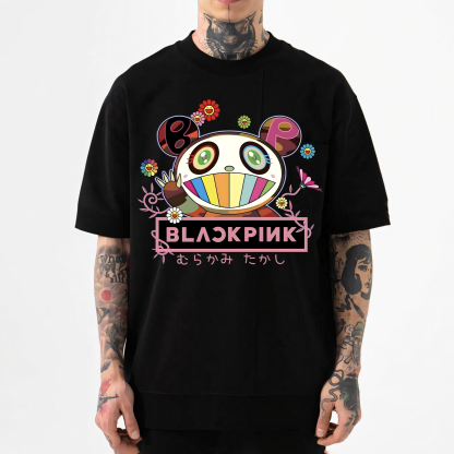 TM Japan Sunflower Panda Japanese Style Classic Tee