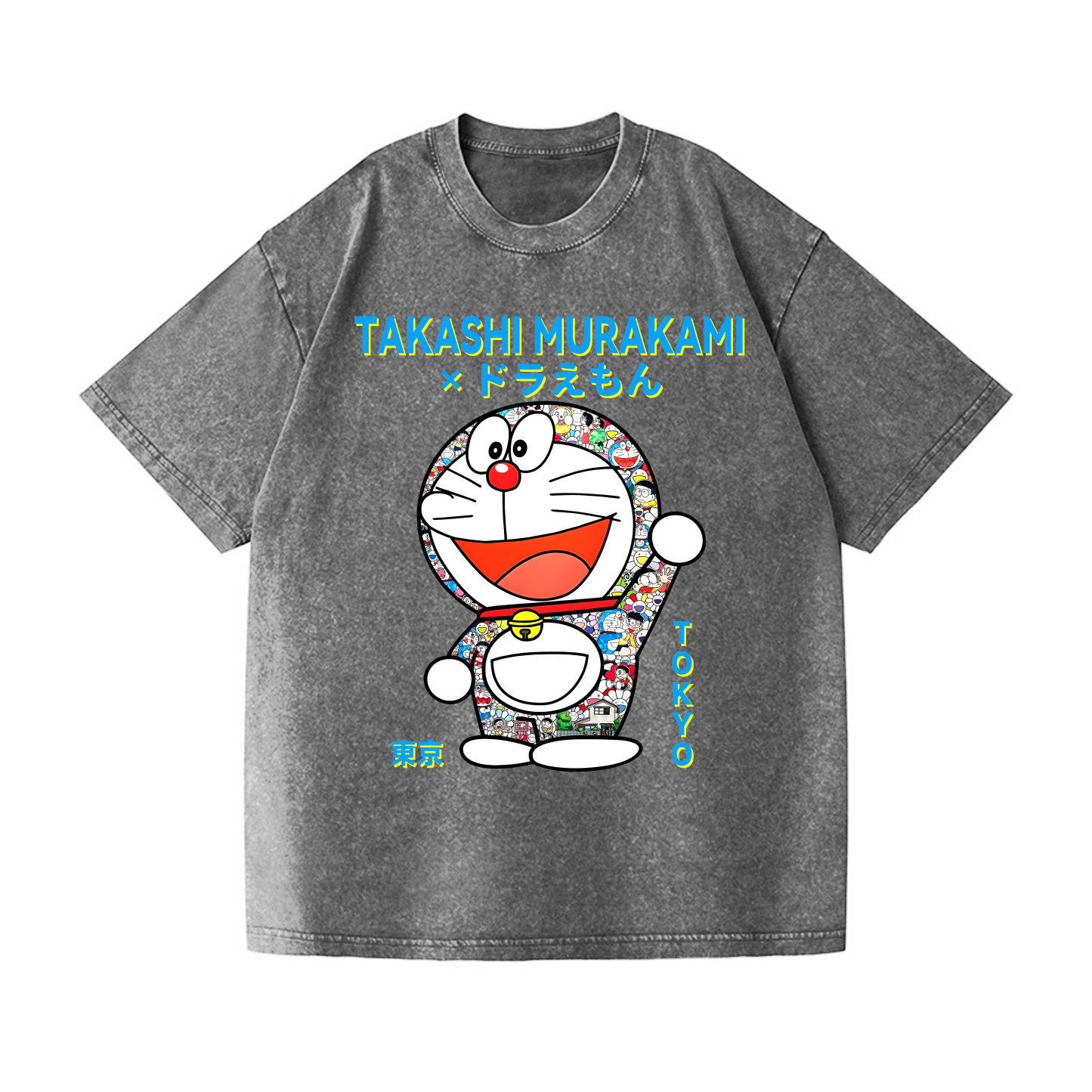 Japan Doraemon TM Vintage Wash Japanese Design T-Shirt