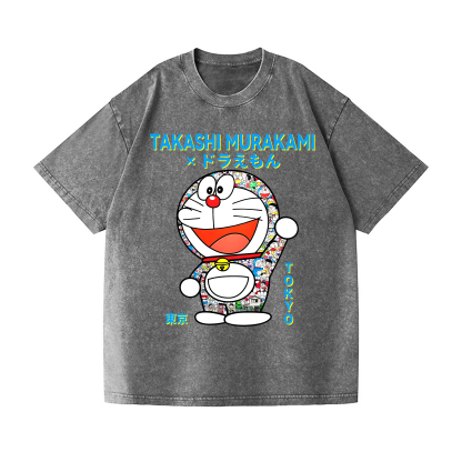 Japan Doraemon TM Vintage Wash Japanese Design T-Shirt