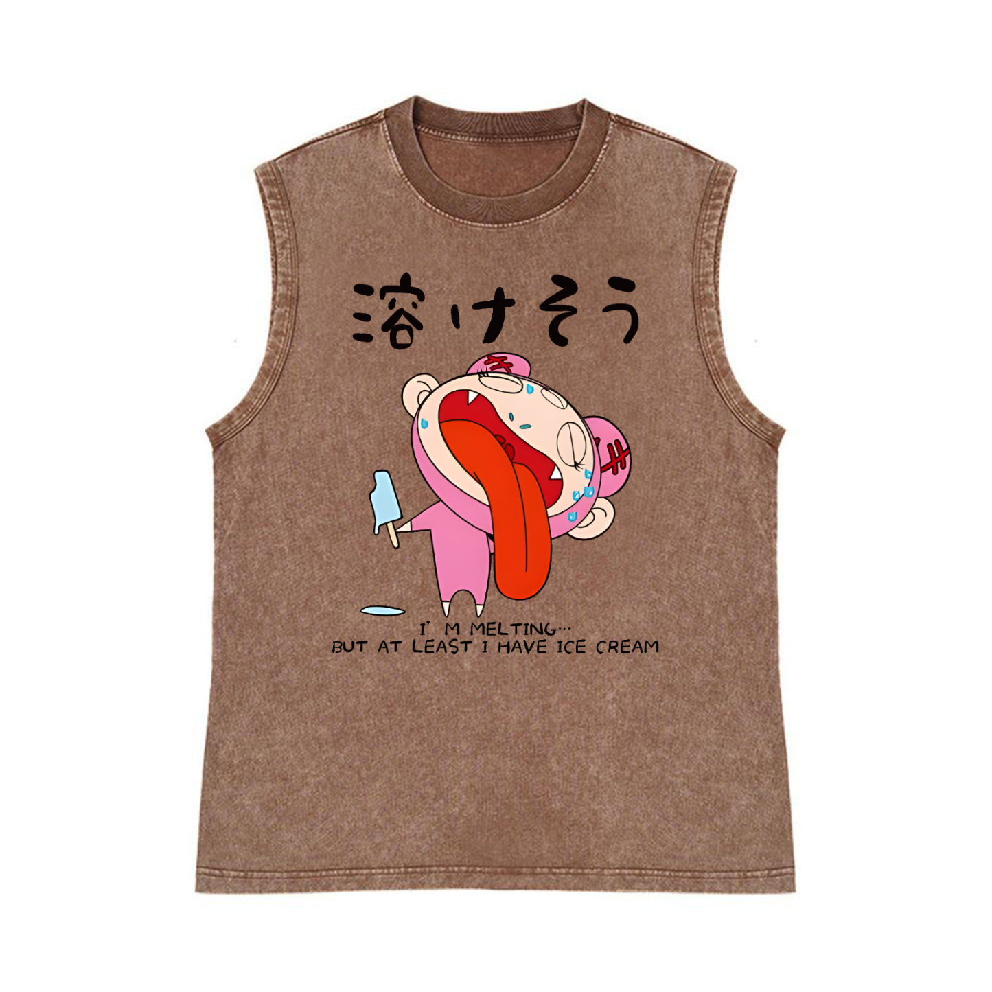 TM Pure Cotton Wash-Dyed Sleeveless Tank Top