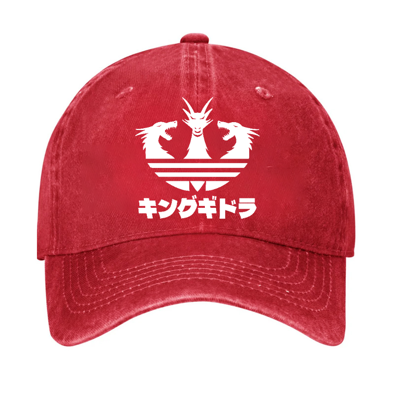 King Ghidorah Kaiju Vintage Cotton Cap