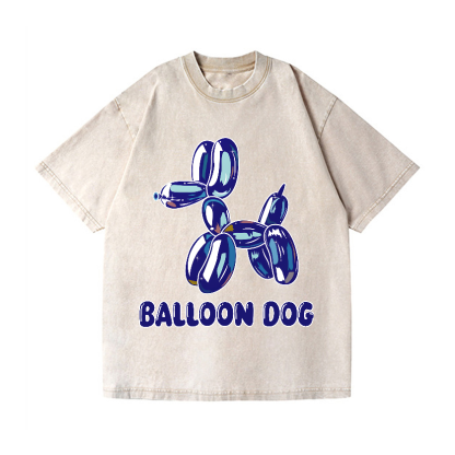 Koons Balloon Dog Vintage Wash Japanese Design T-Shirt