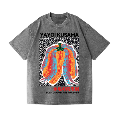 Yayoi Kusama Vintage Wash Japanese Design T-Shirt