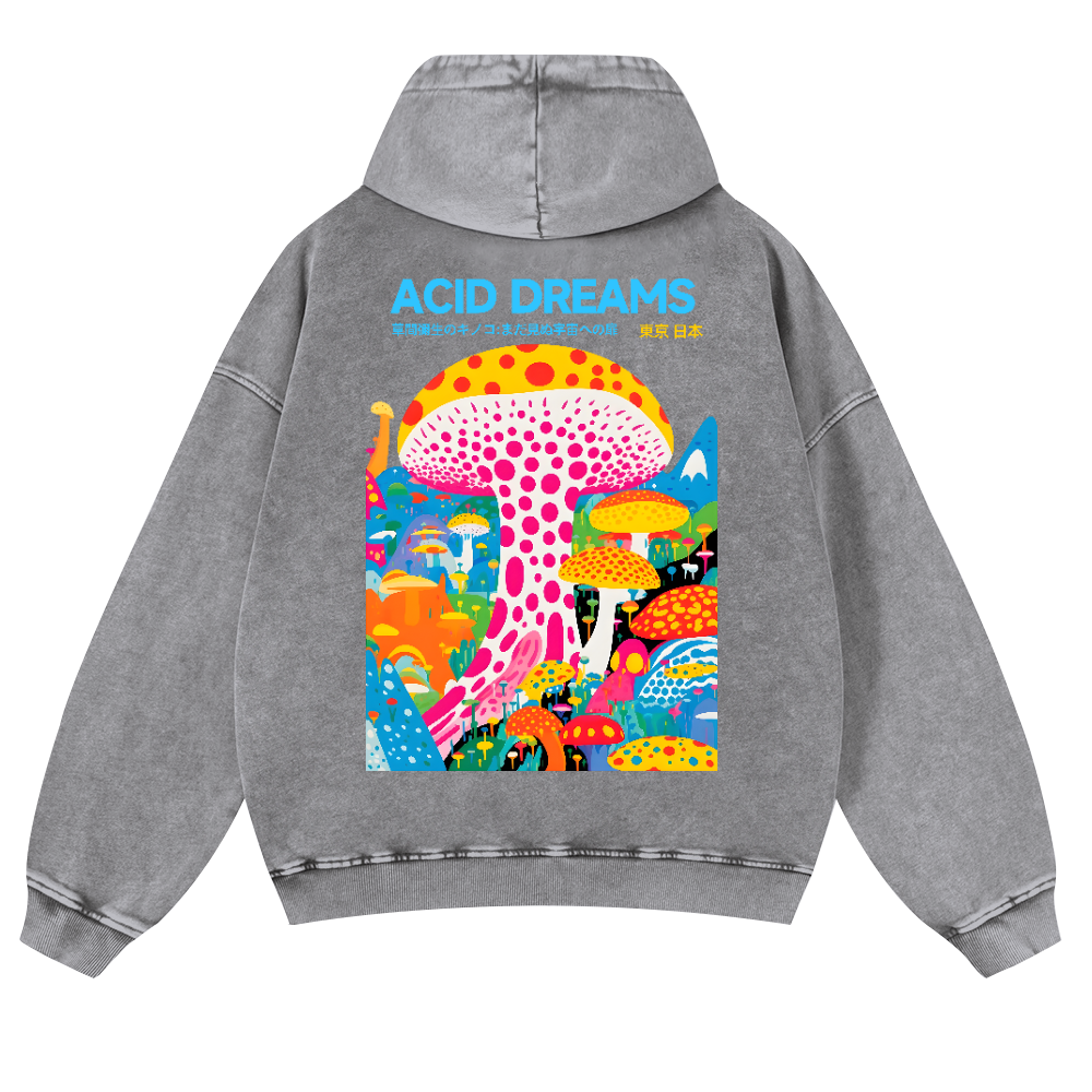 Yayoi Kusama Vintage Washed Cotton Back Art Hoodie