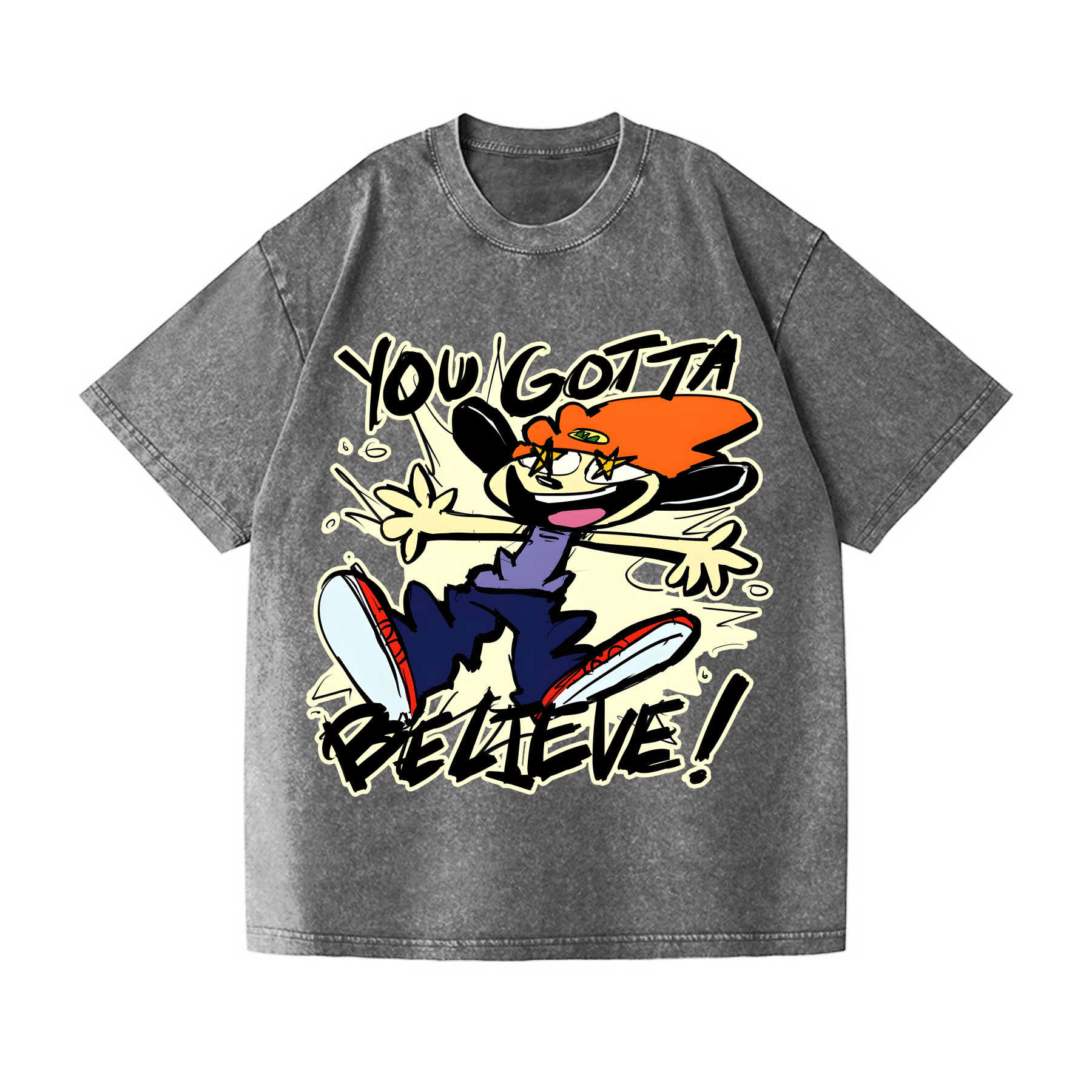 PaRappa the Rapper Vintage Wash Japanese Design T-Shirt