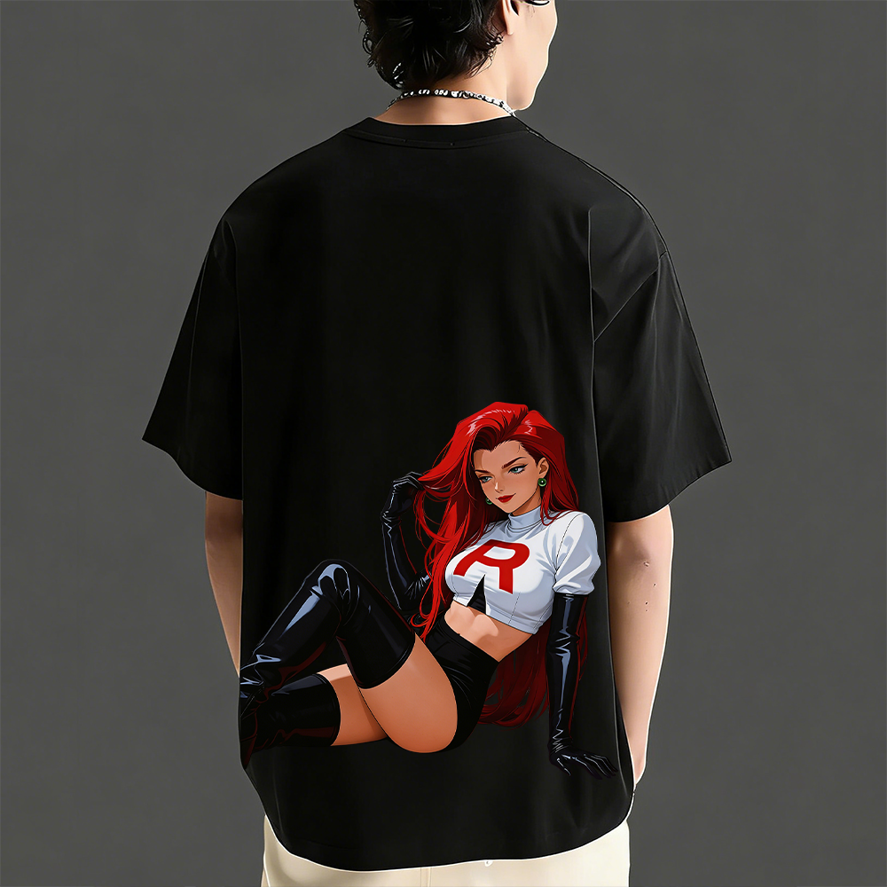 Rocket Girl Jessie Back Art Cotton Tee