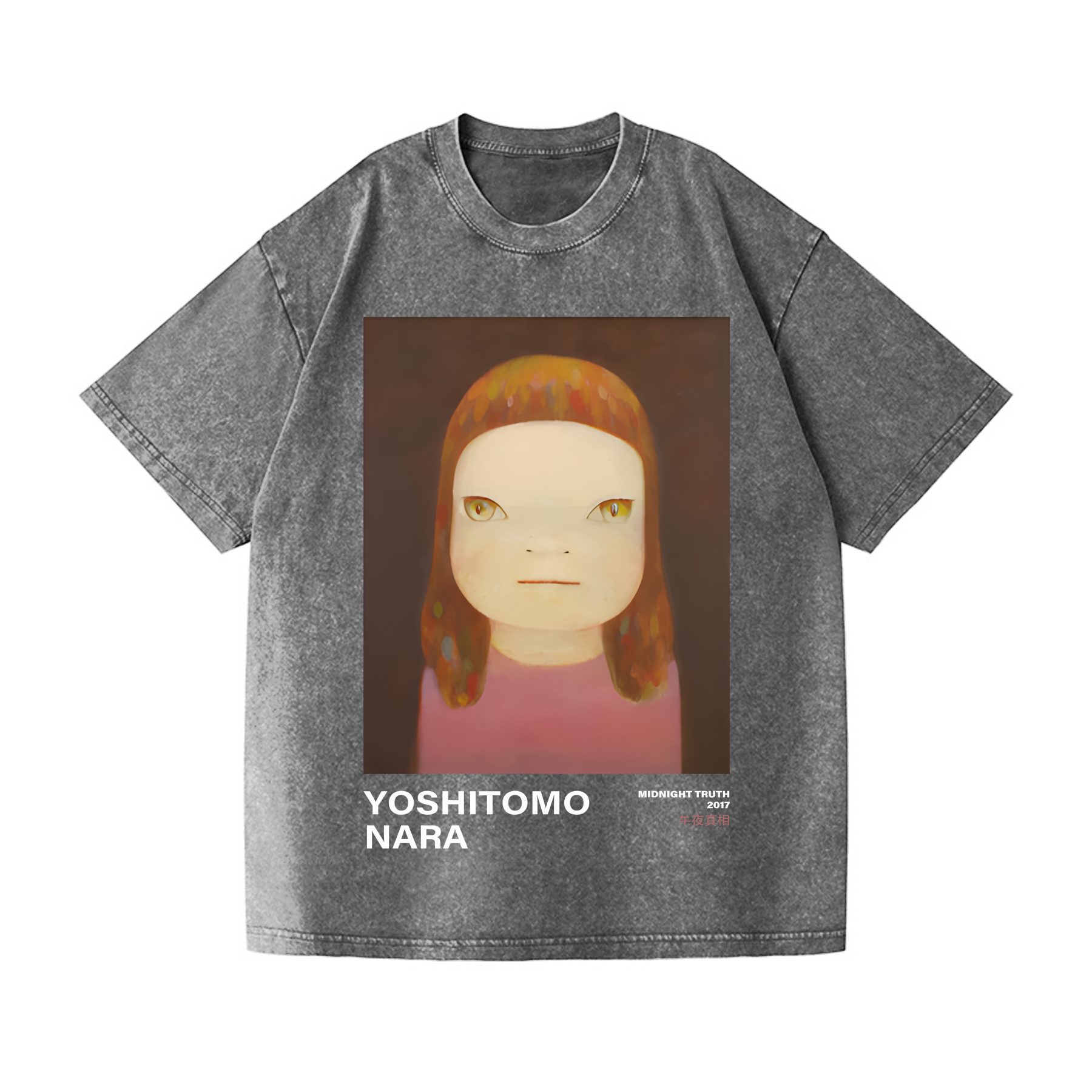 Yoshitomo Nara Vintage Wash Japanese Design T-Shirt