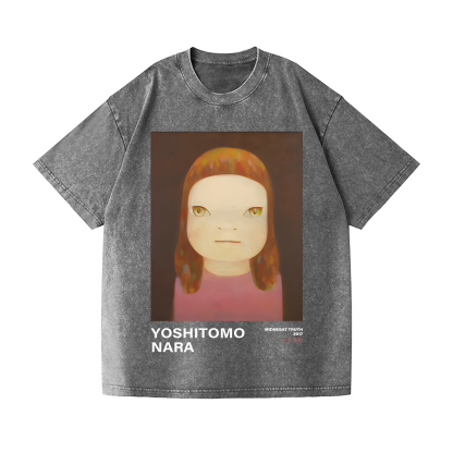 Yoshitomo Nara Vintage Wash Japanese Design T-Shirt