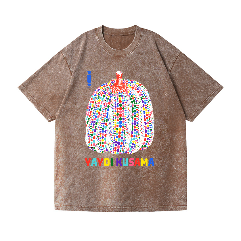 Yayoi Kusama Pumpkin Vintage Wash Japanese Design T-Shirt