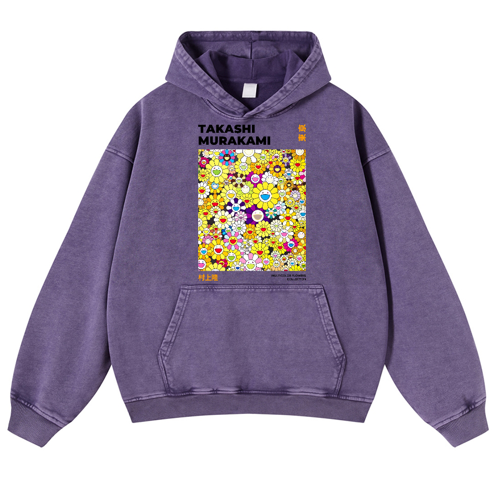 Sunflower TM Vintage Washed Thick Cotton Hoodie