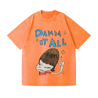 Yoshitomo Nara Vintage Wash Japanese Design T-Shirt