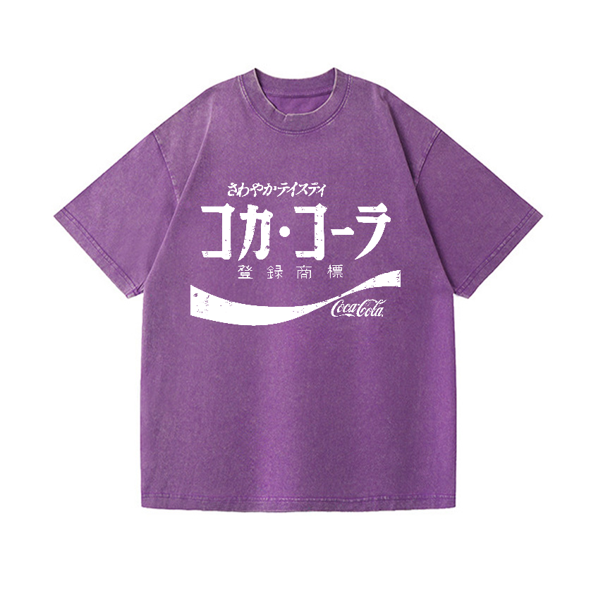 Coca Cola Vintage Wash Japanese Design T-Shirt