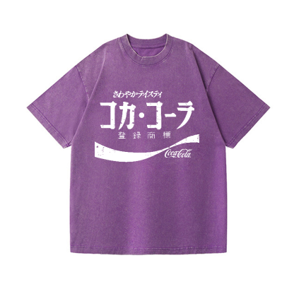 Coca Cola Vintage Wash Japanese Design T-Shirt