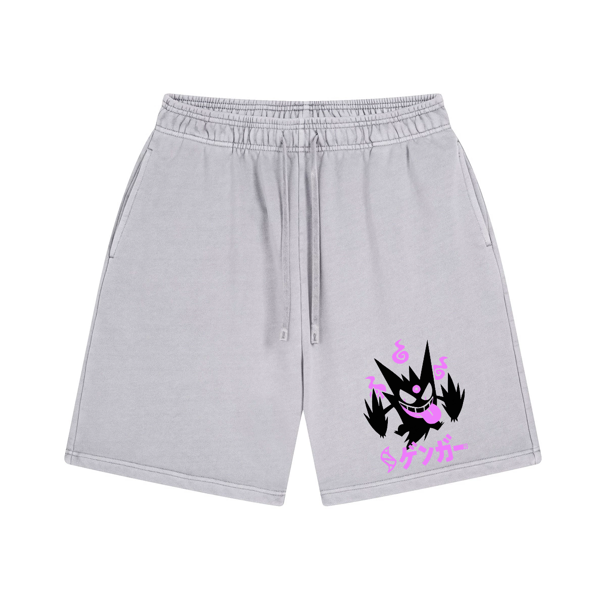 Gengar Anime Vintage Washed Cotton Shorts