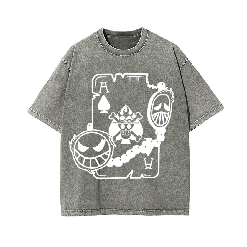 One Piece Vintage Wash Japanese Design T-Shirt