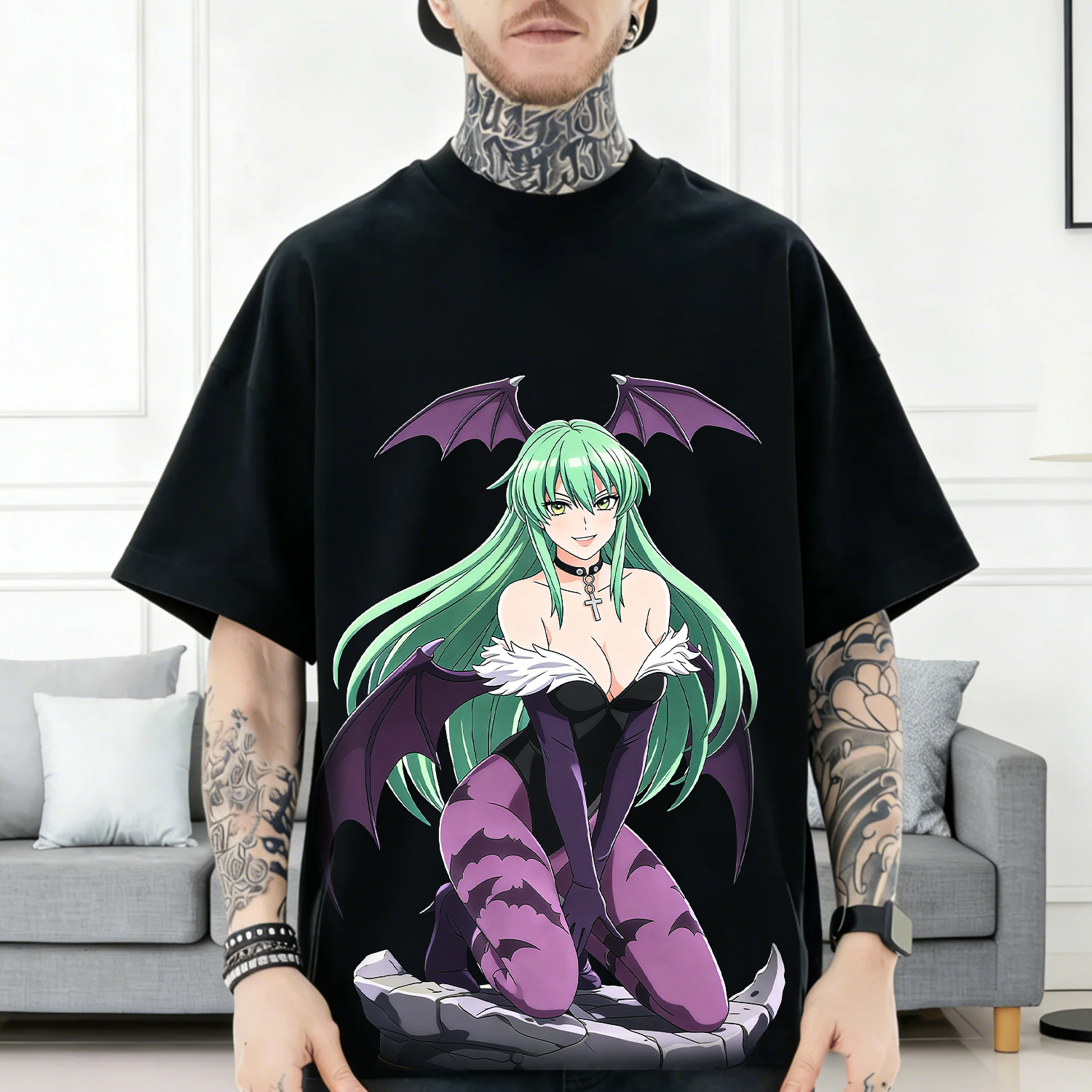 Darkstalkers Morrigan Aensland Japanese Style Classic Tee