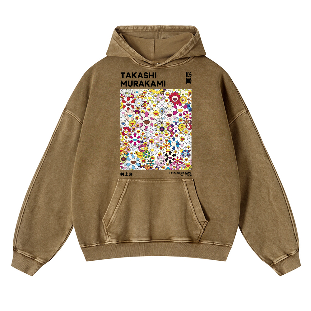 Sunflower TM Vintage Washed Thick Cotton Hoodie