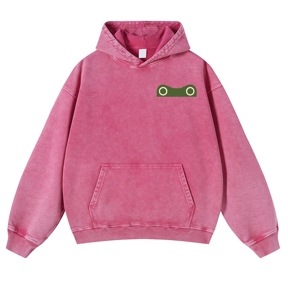 Matsumoto Hoji Frog Vintage Washed Cotton Back Art Hoodie