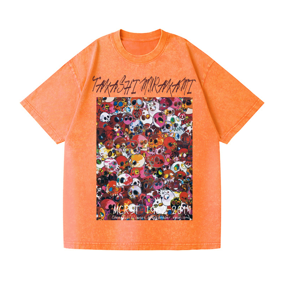 Skull TM Vintage Wash Japanese Design T-Shirt
