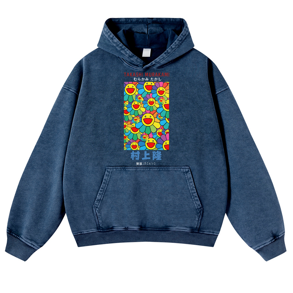 Sunflower TM Vintage Washed Thick Cotton Hoodie
