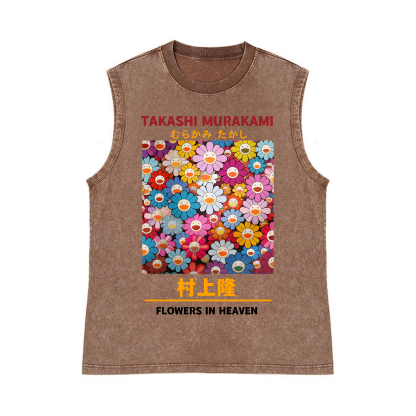 Sunflower TM Pure Cotton Wash-Dyed Sleeveless Tank Top