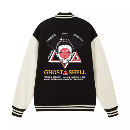 Ghost of the Shell Geisha Vintage Cotton Varsity Jacket