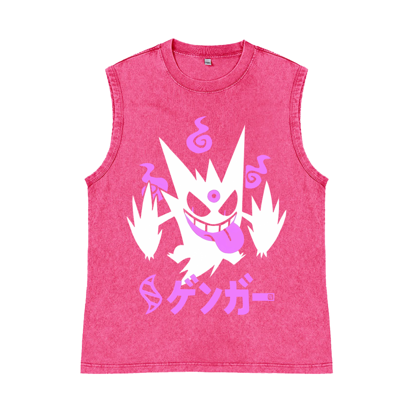 Gengar Pure Cotton Wash-Dyed Sleeveless Tank Top