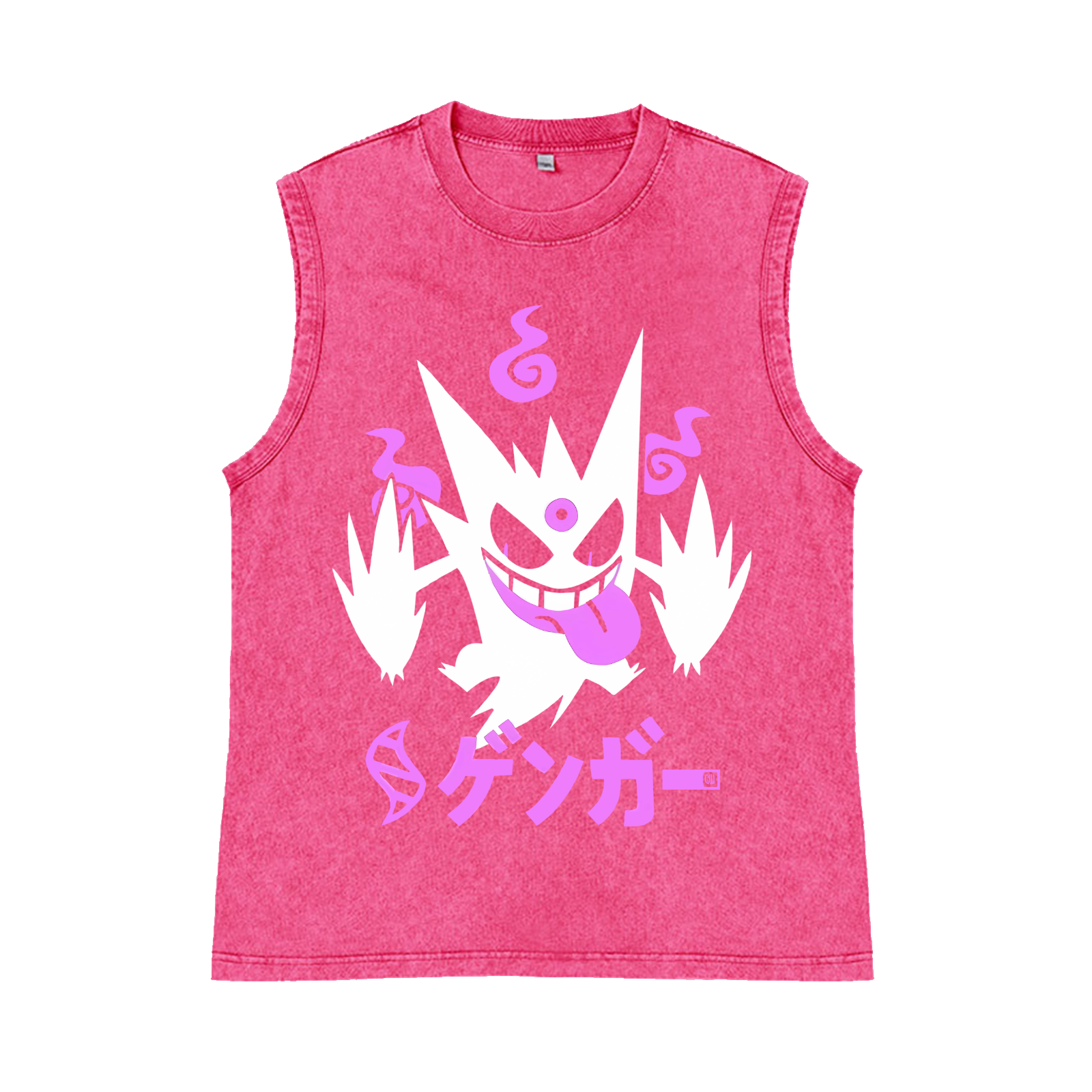 Gengar Pure Cotton Wash-Dyed Sleeveless Tank Top