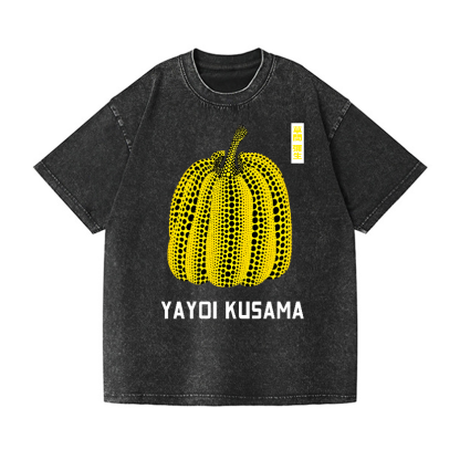 Yayoi Kusama Pumpkin Vintage Wash Japanese Design T-Shirt