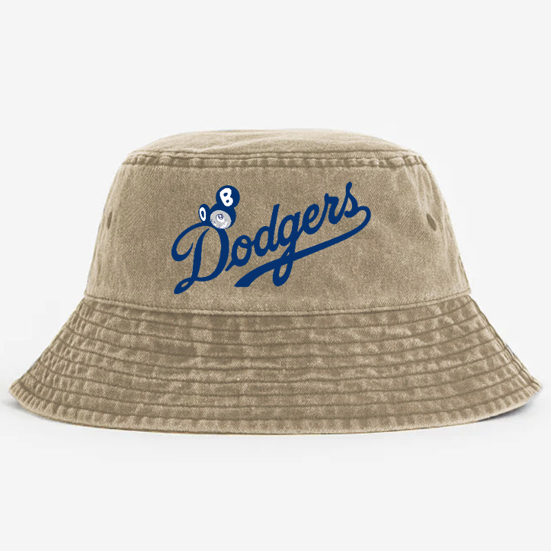 Dodgers Japan Sunflowe TM Vintage 100% Cotton Bucket Hat