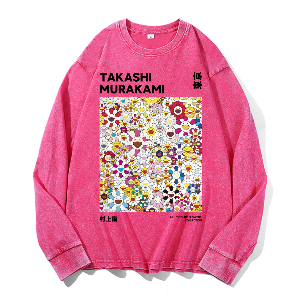 Sunflower TM Vintage Cotton Wash Crewneck Sweatshirt