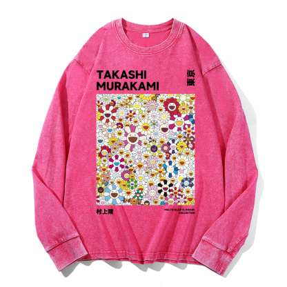 Sunflower TM Vintage Cotton Wash Crewneck Sweatshirt