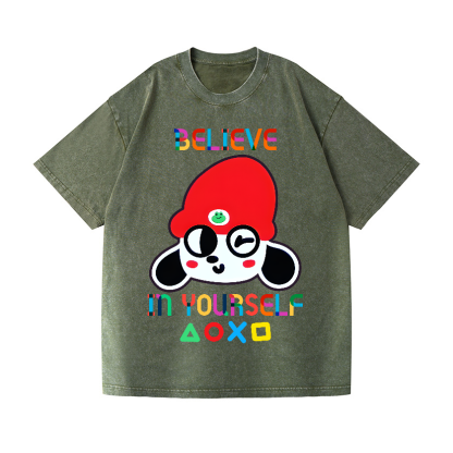PaRappa the Rapper Vintage Wash Japanese Design T-Shirt
