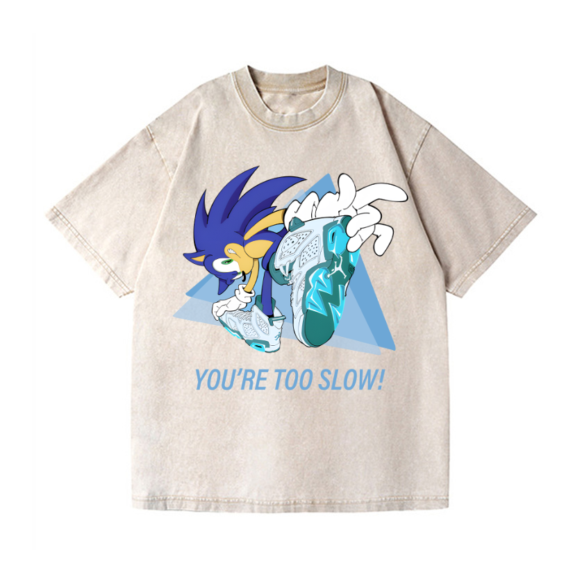 Sonic Vintage Wash Japanese Design T-Shirt