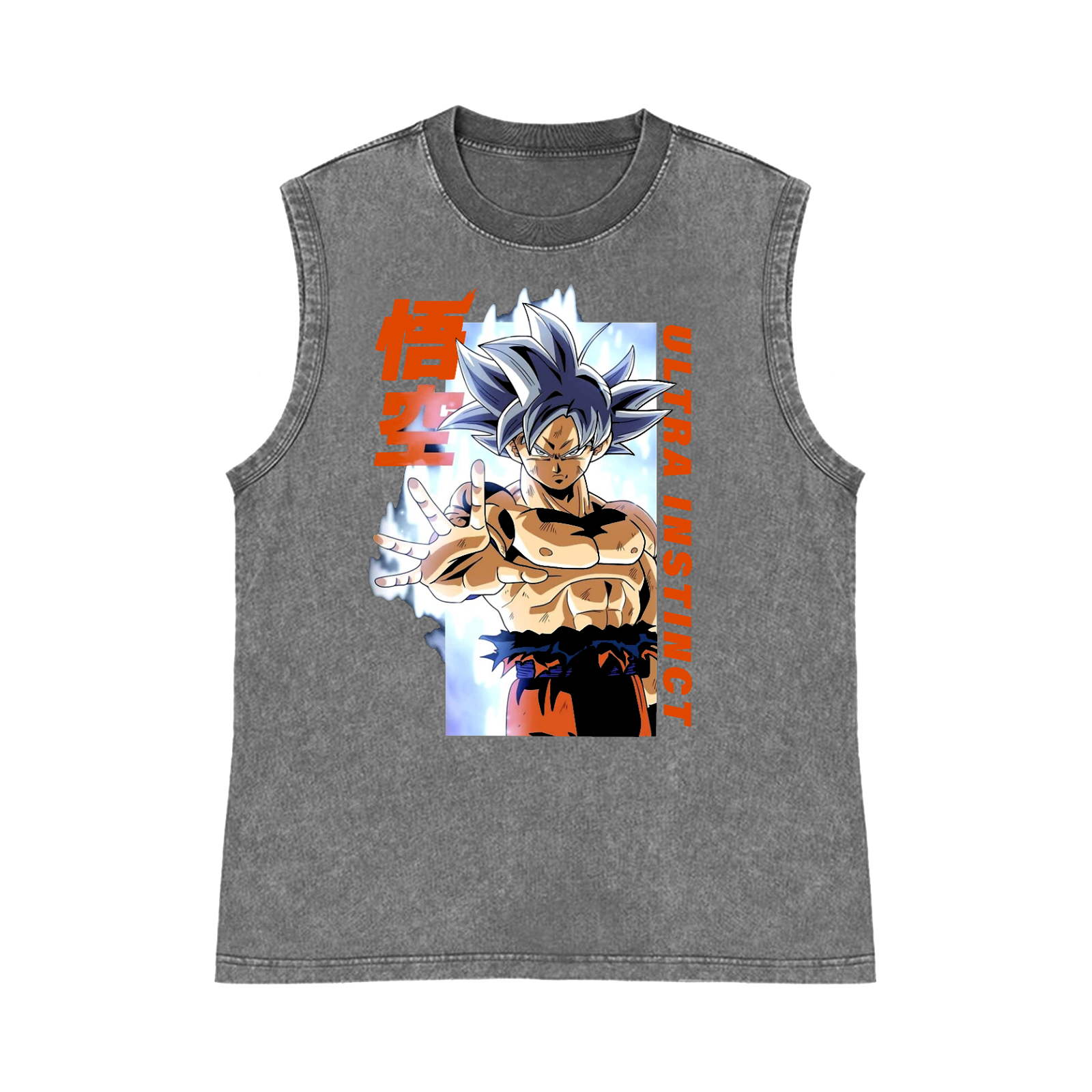 DB Son Goku Pure Cotton Wash-Dyed Sleeveless Tank Top