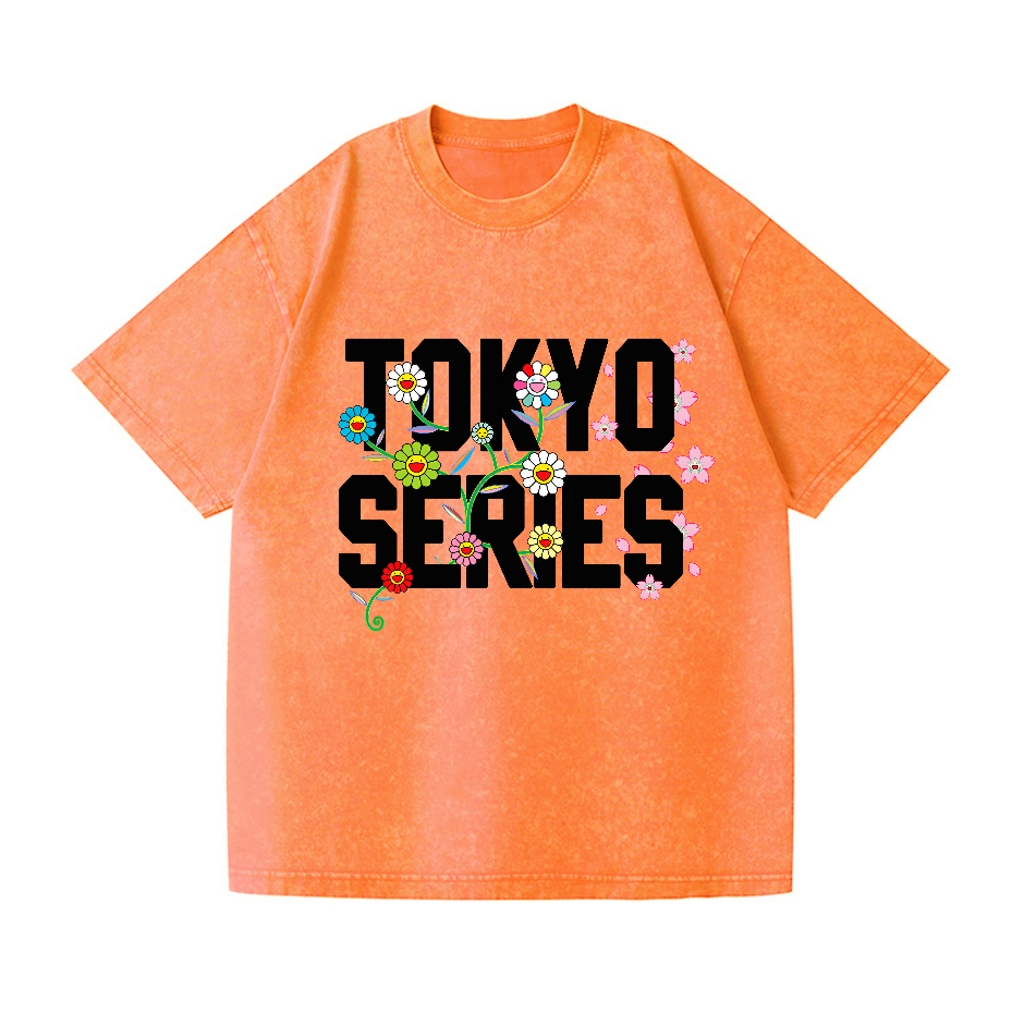 Sunflower TM Tokyo Vintage Wash Japanese Design T-Shirt