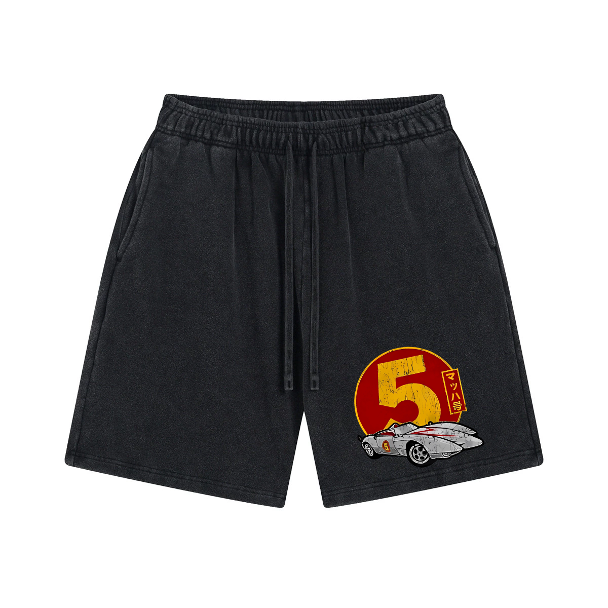 Speed Racer Mach 5 Vintage Washed Cotton Shorts