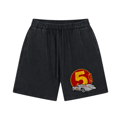 Speed Racer Mach 5 Vintage Washed Cotton Shorts