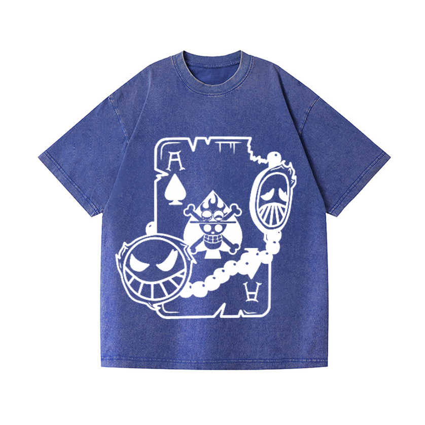 One Piece Vintage Wash Japanese Design T-Shirt